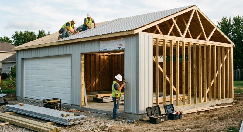 Attached Garage Construction in Conroe, TX