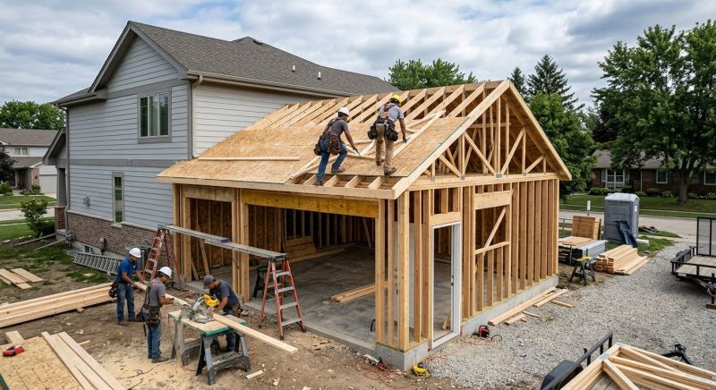Detached Garage Construction in South Houston, TX