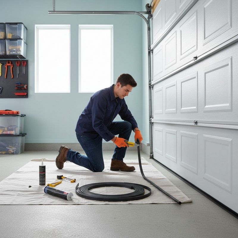 Garage Door Seal Installation detail